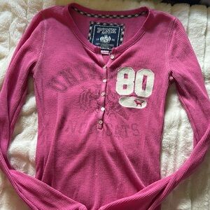 COPY - ⭐️‼️SOLD‼️⭐️PINK Victoria's Secret Long Sleeve Tee - Pink